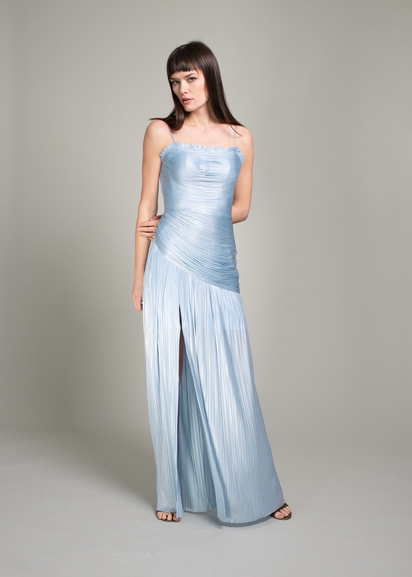 Rochie Tulle Mătase Peliculizat AQUAMARINA