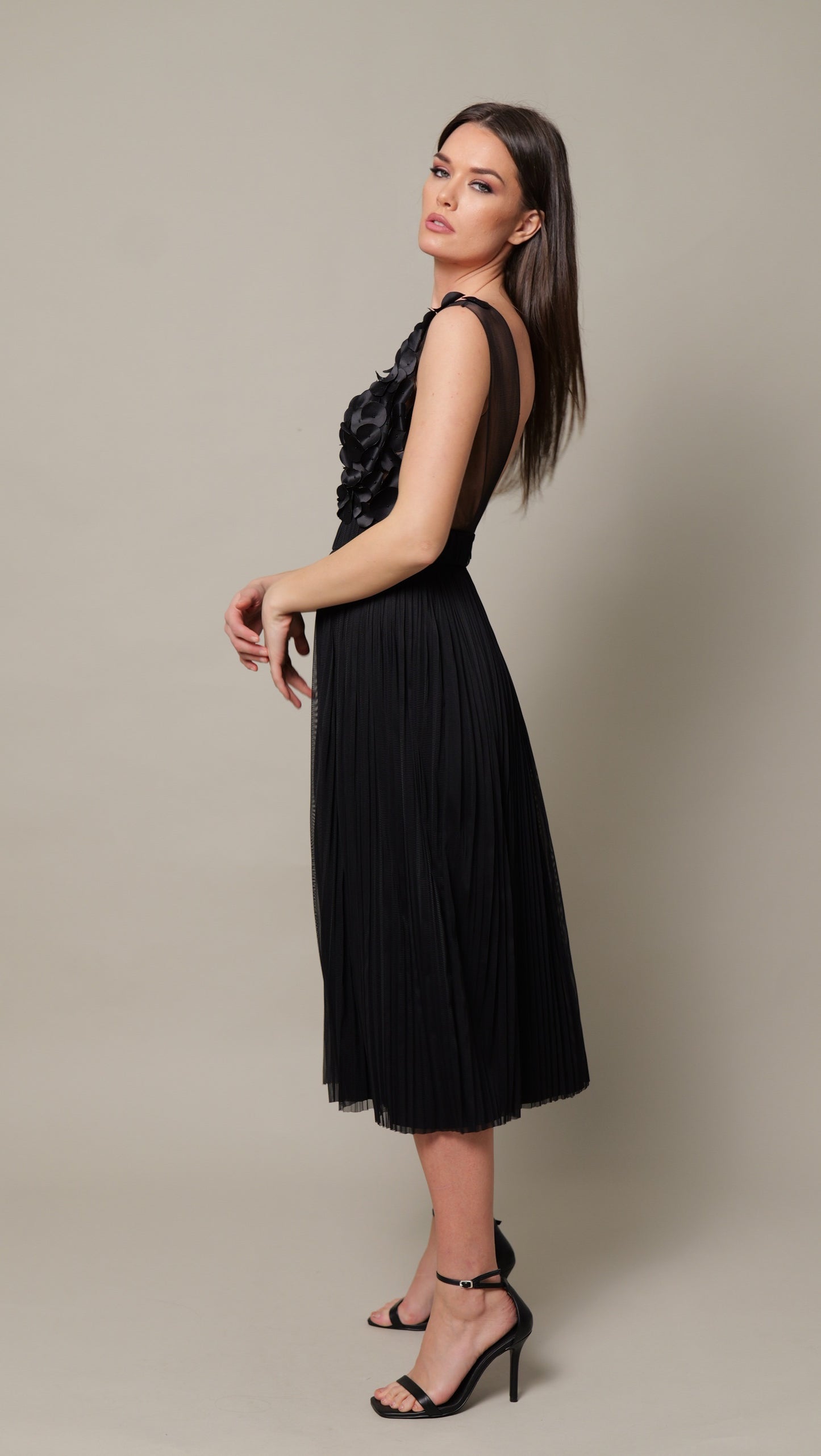 Rochie midi Tulle Bumbac CELESTE