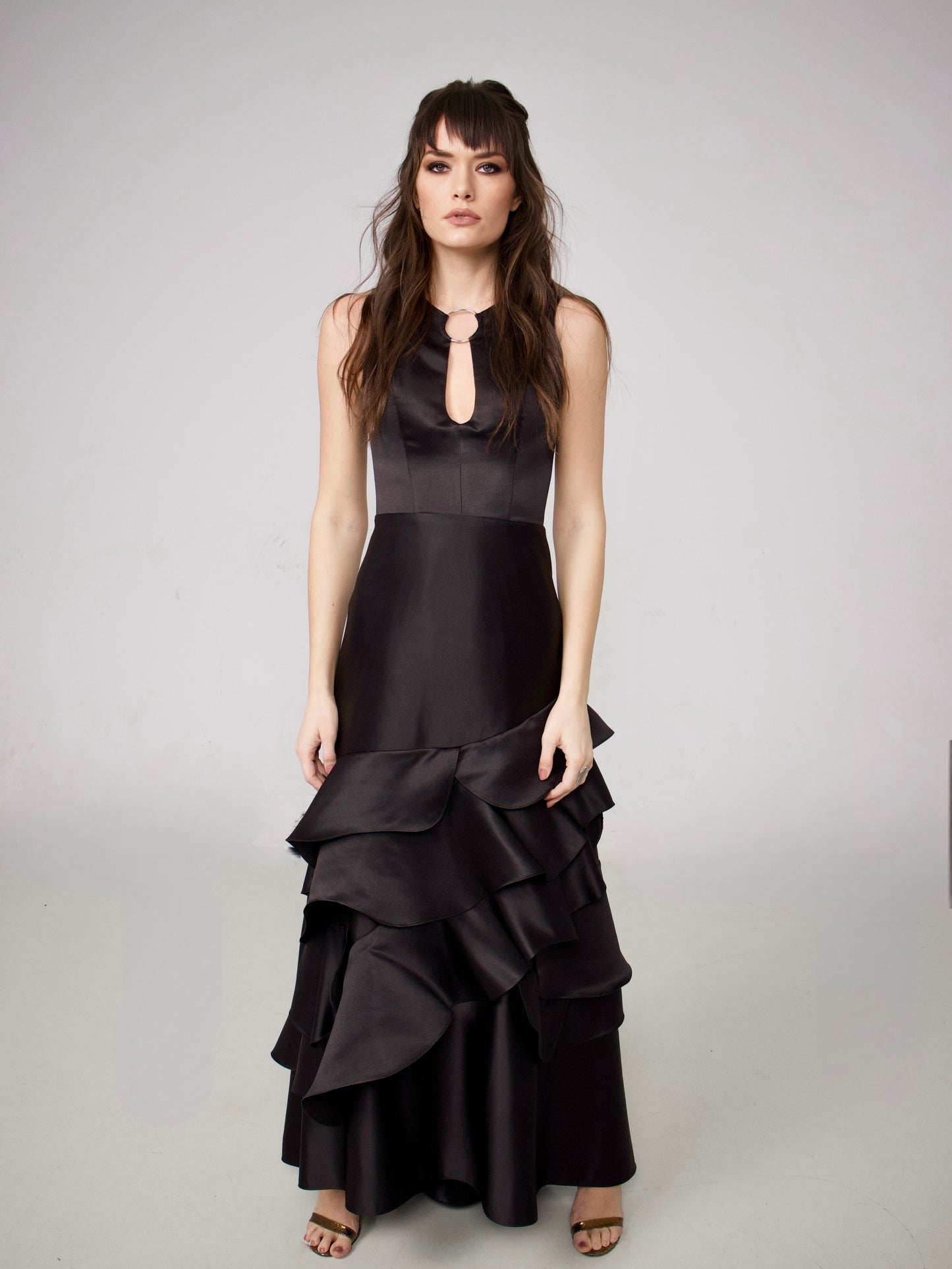 Rochie lunga tafta ROXEVA