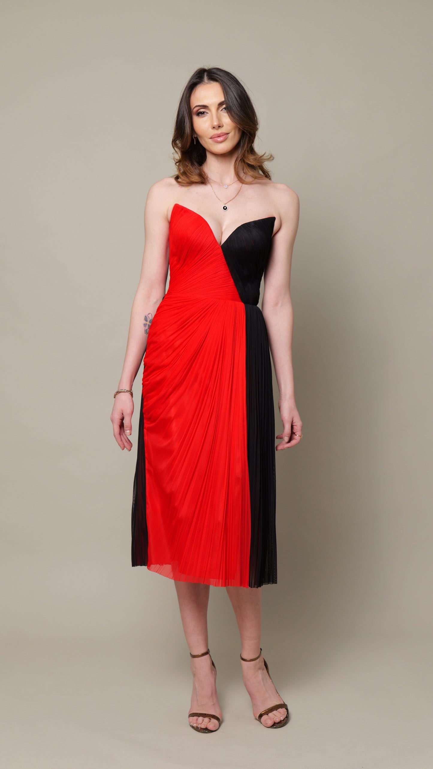 Rochie midi Tulle Bumbac CAMILLE