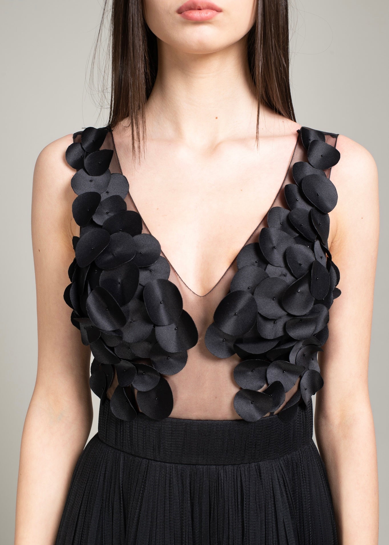 Rochie midi Tulle Bumbac BELLANOIRE