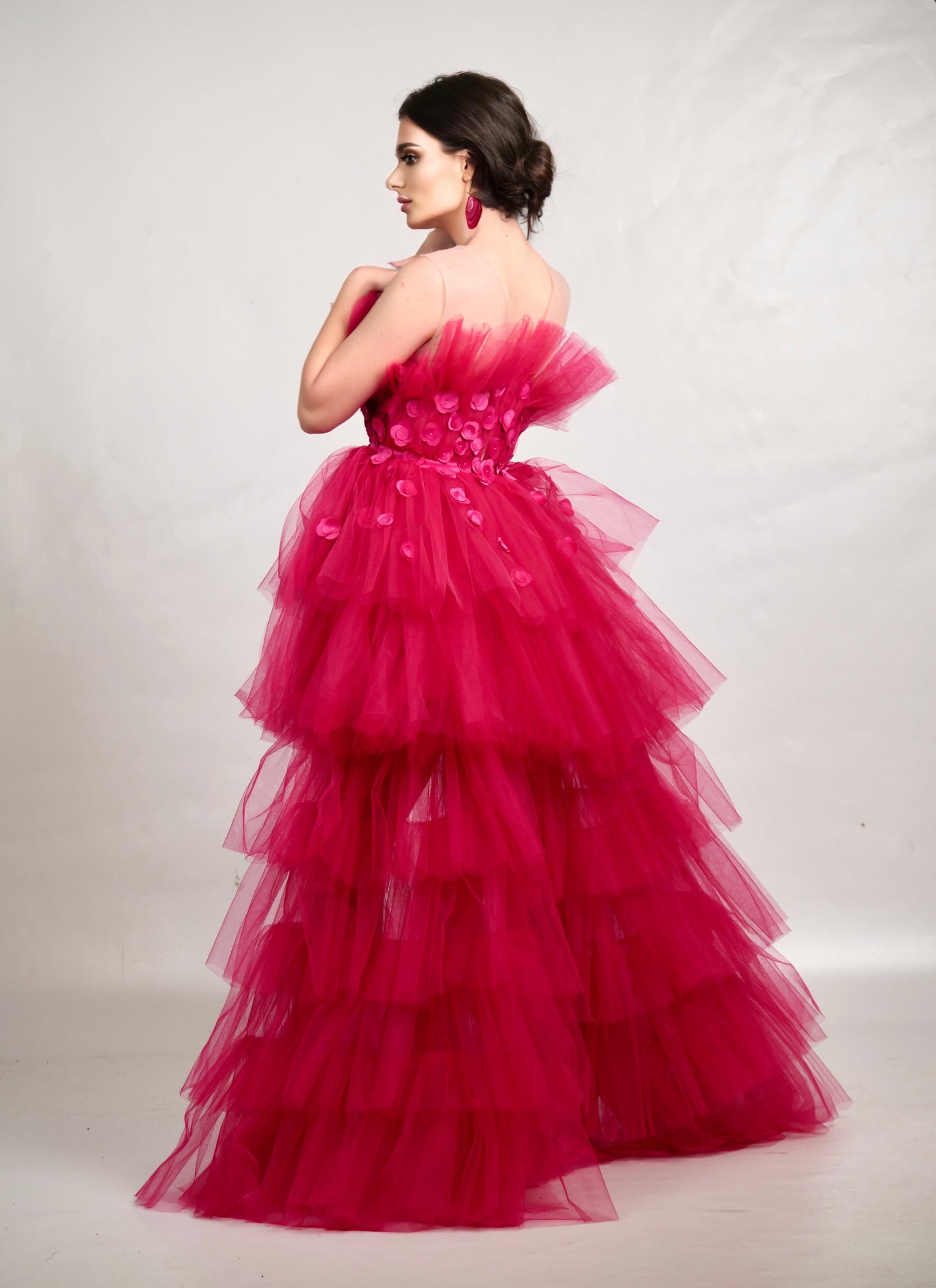 Rochie Couture THE GRAND FUCSIA ROYAL