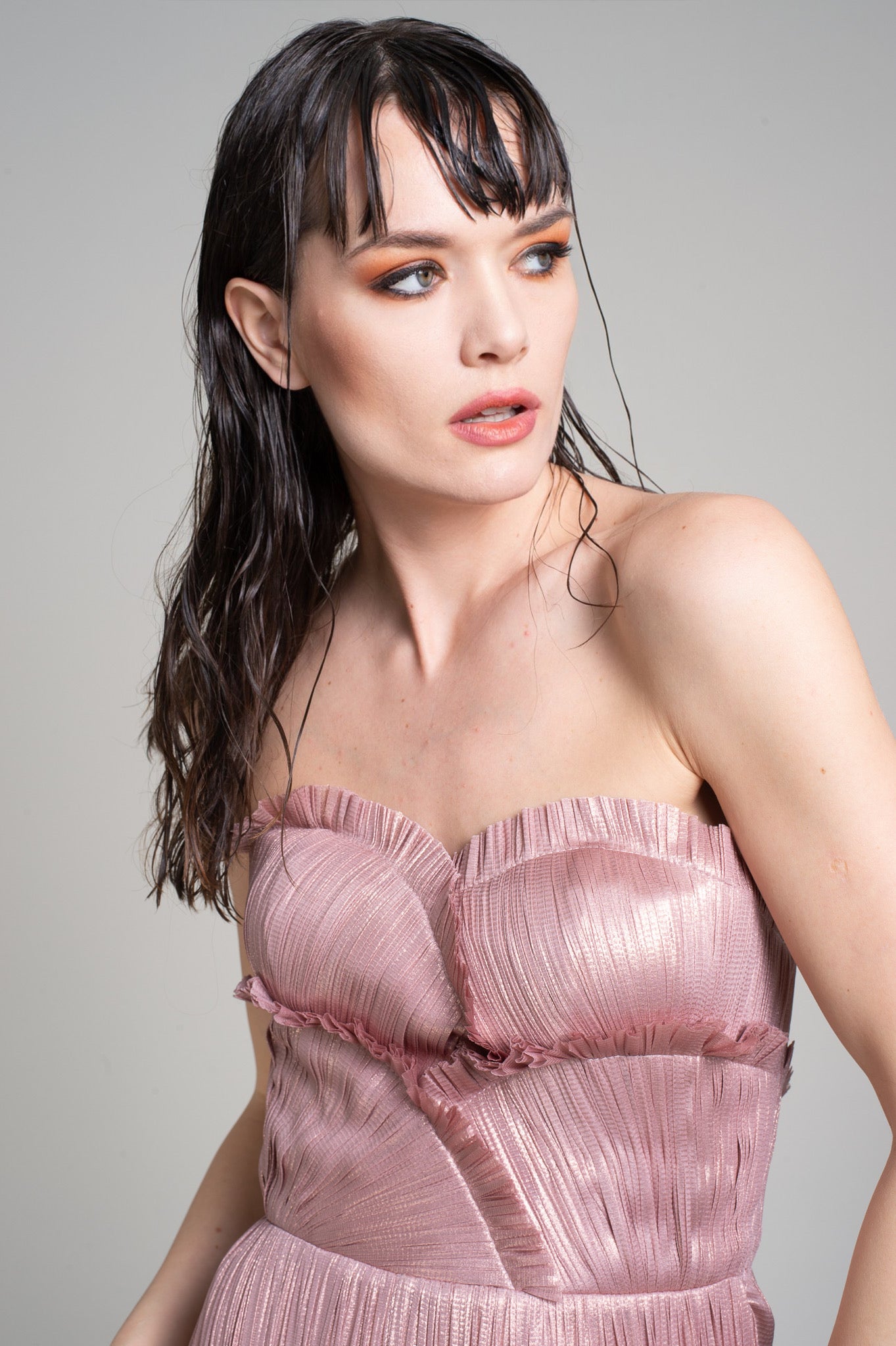 Rochie Tulle Mătase Peliculizat ROZAMARINA