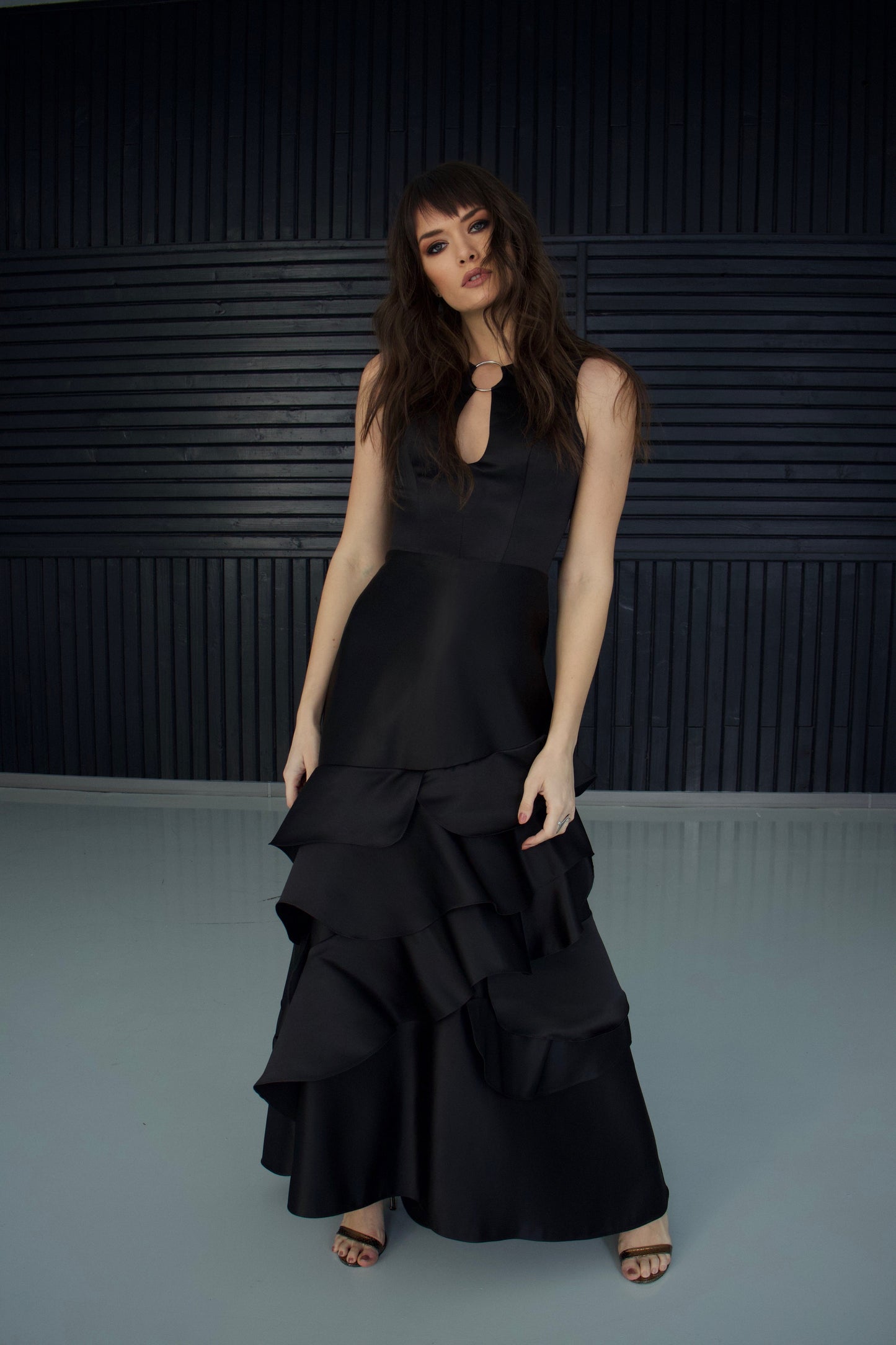 Rochie lunga tafta ROXEVA