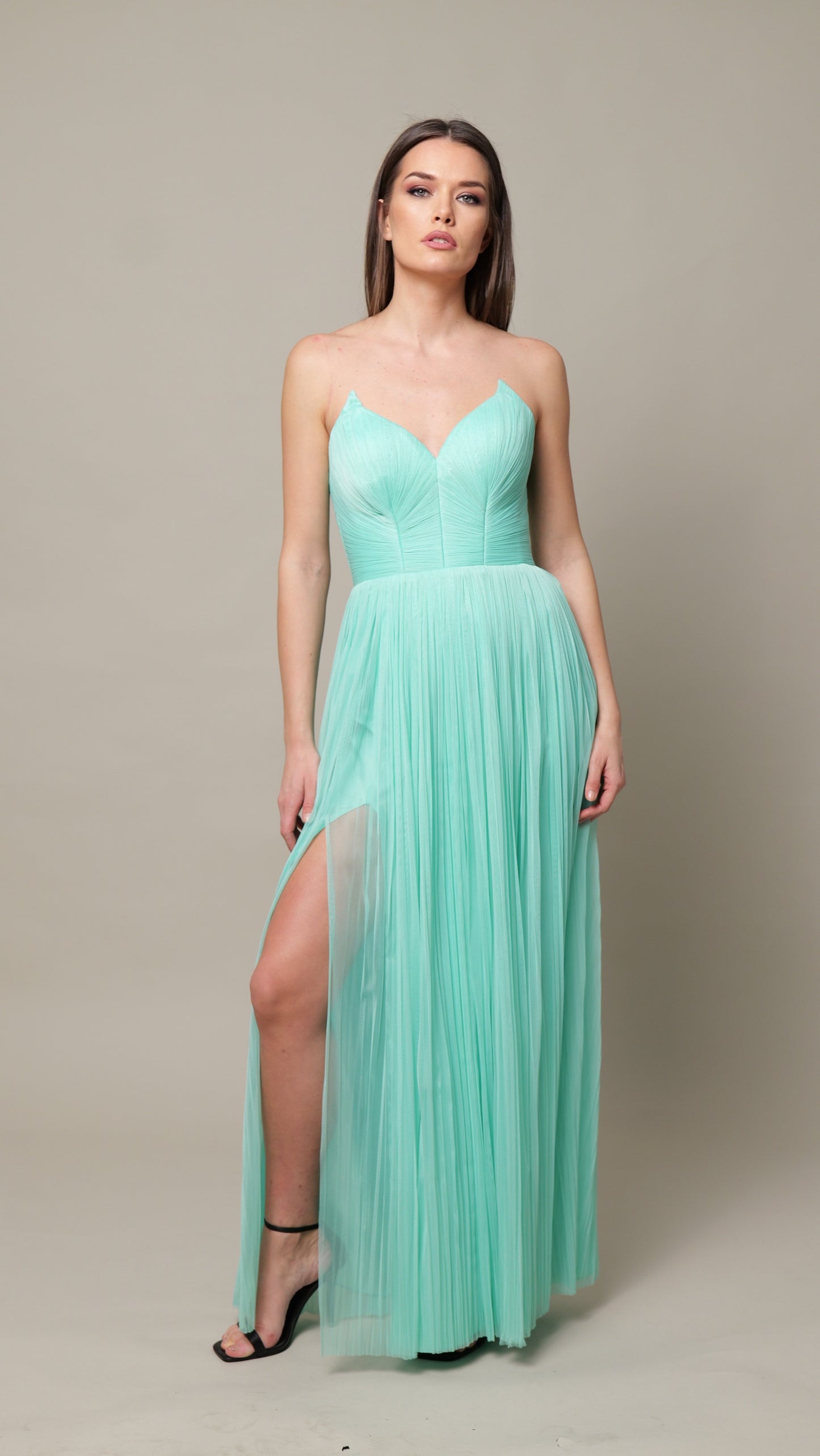 Rochie lunga Tulle Bumbac MIRELA