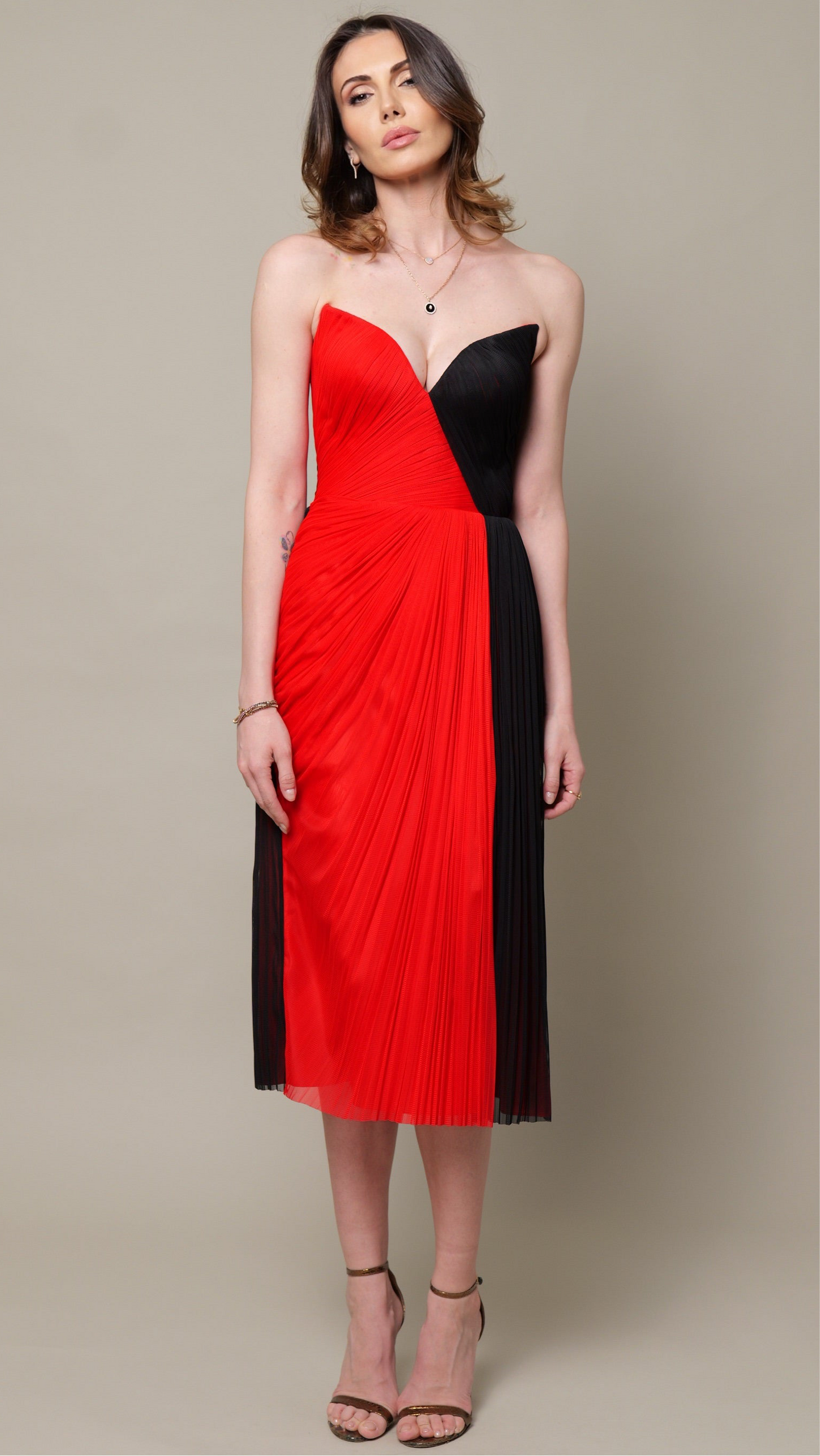 Rochie midi Tulle Bumbac CAMILLE