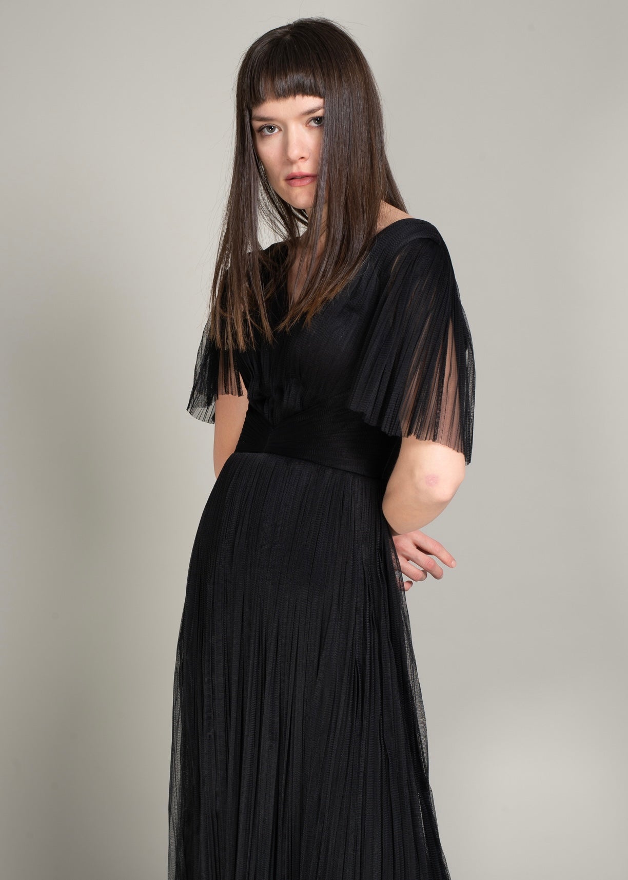 Rochie midi Tulle Bumbac BELLAMARIA