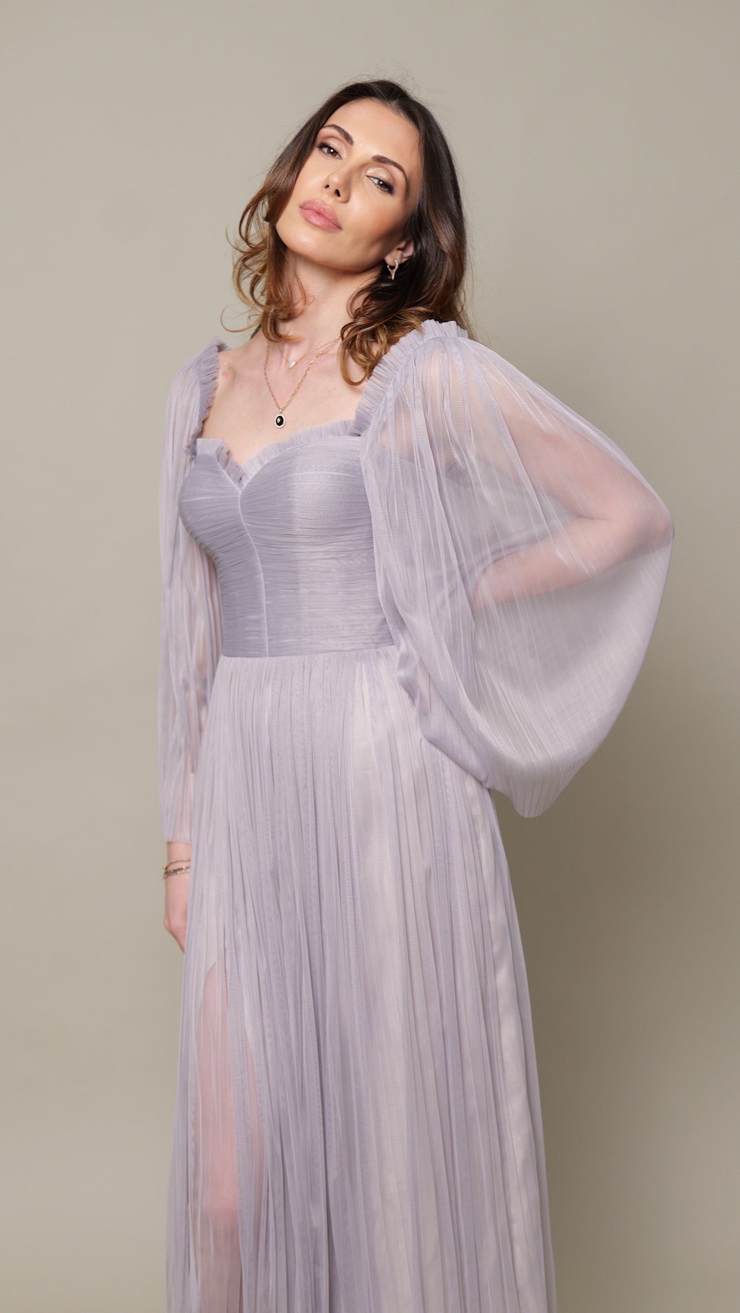 Rochie lunga Tulle Bumbac EFI