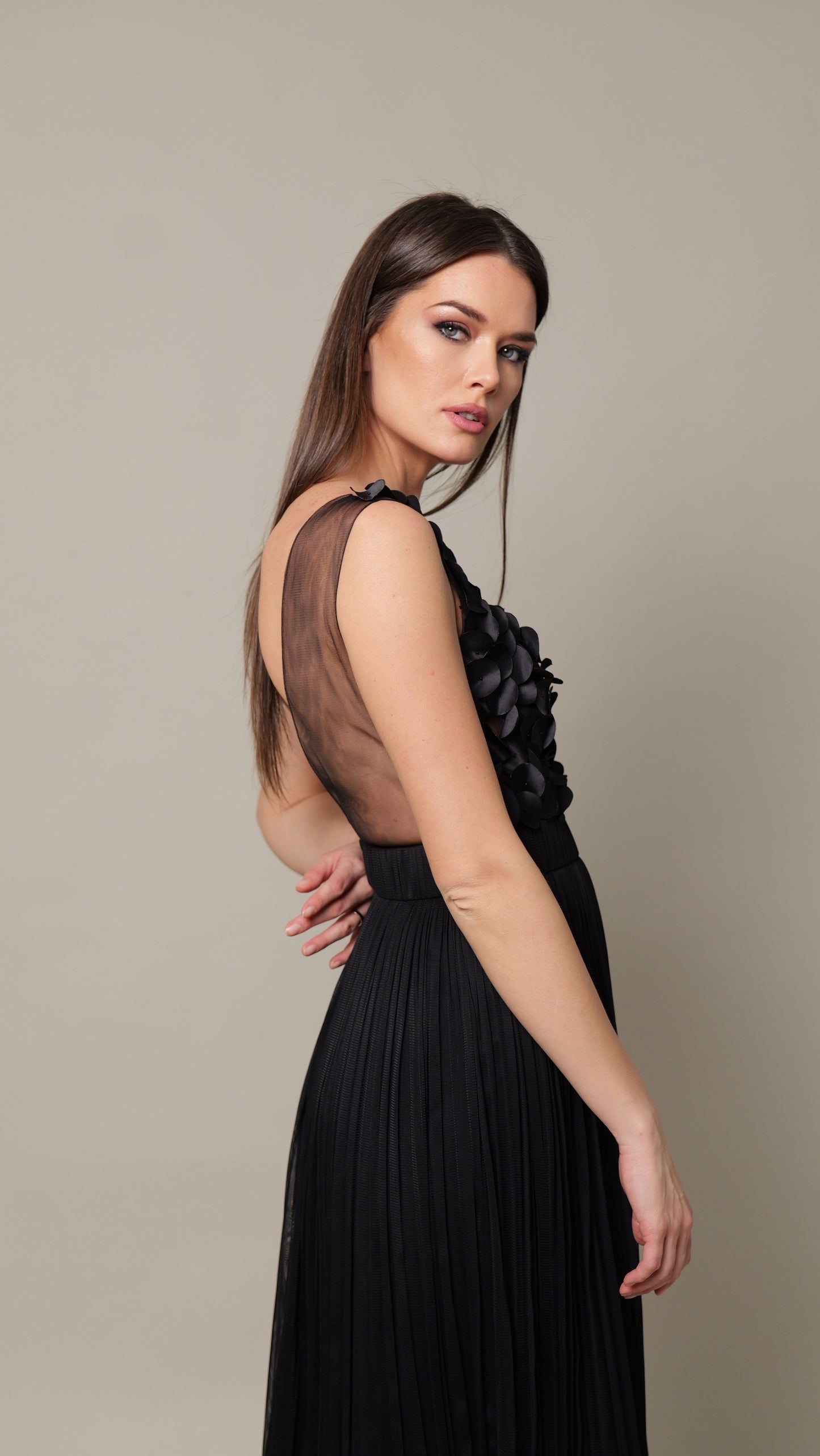 Rochie midi Tulle Bumbac CELESTE