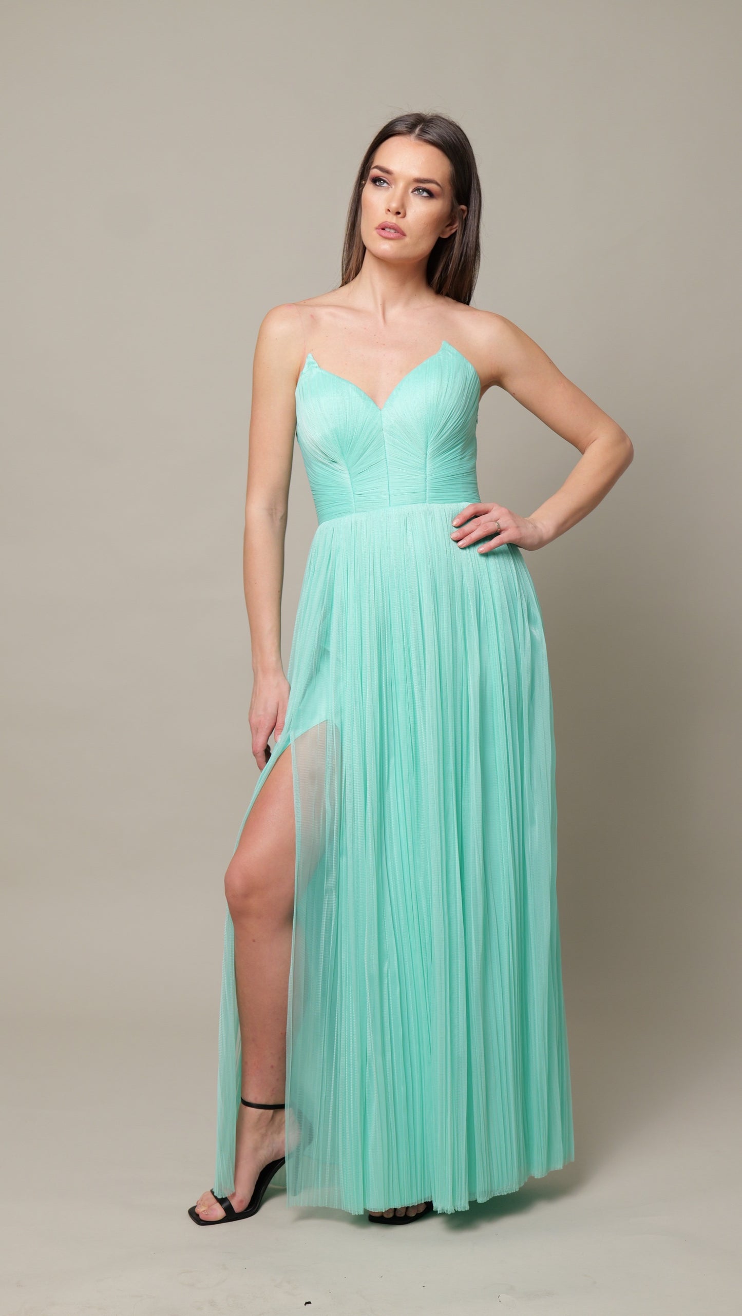 Rochie lunga Tulle Bumbac MIRELA