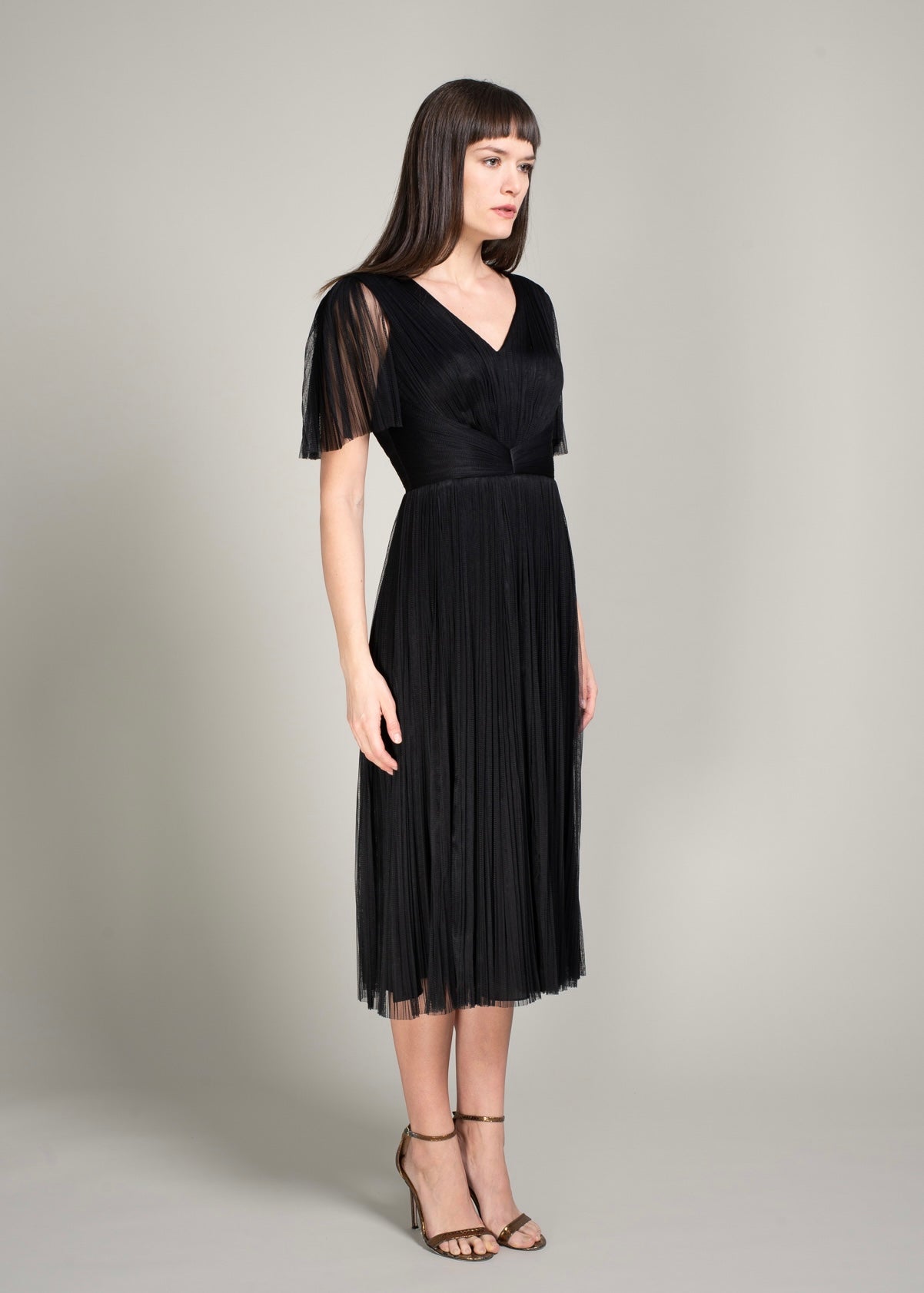 Rochie midi Tulle Bumbac BELLAMARIA