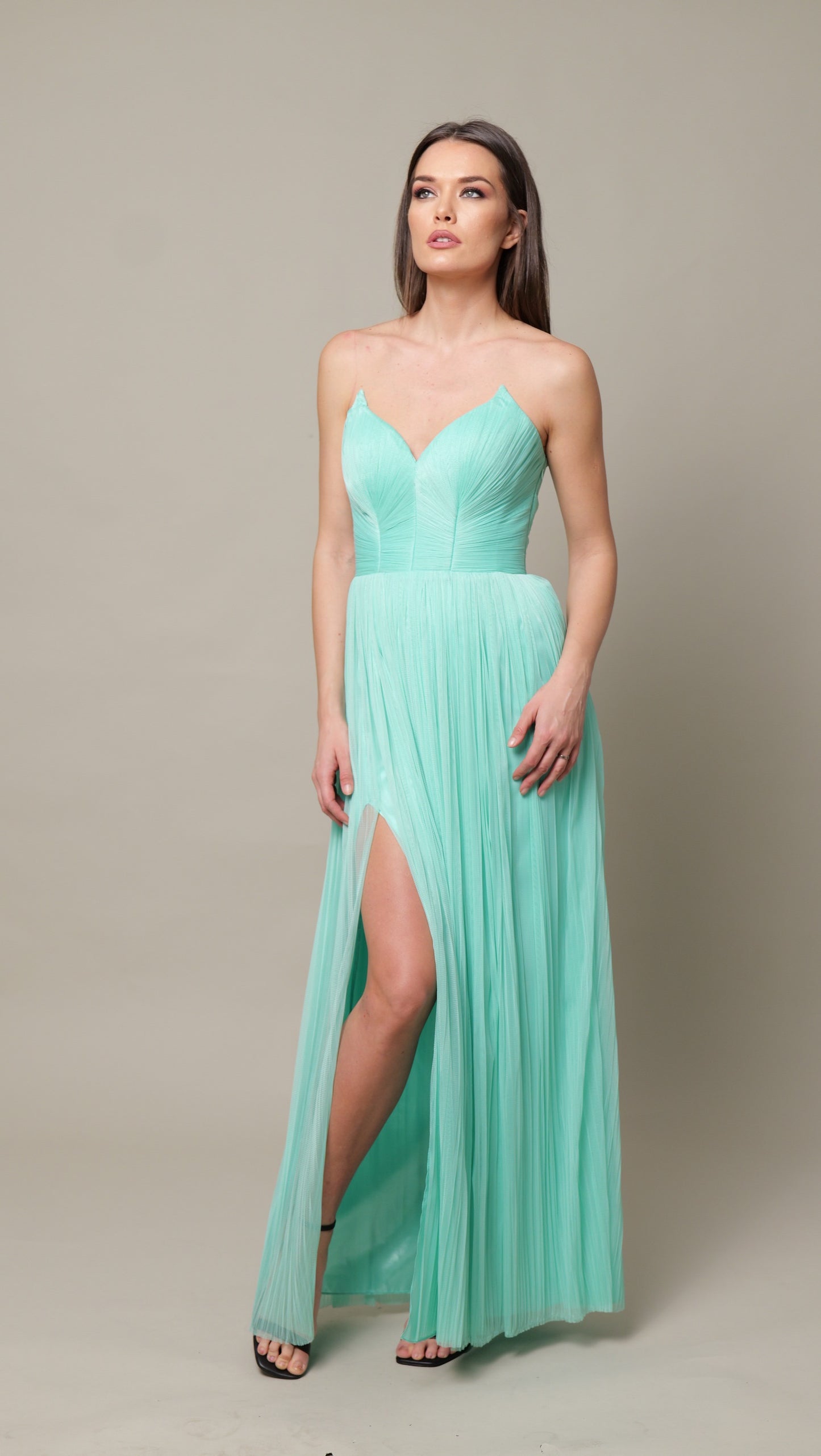 Rochie lunga Tulle Bumbac MIRELA