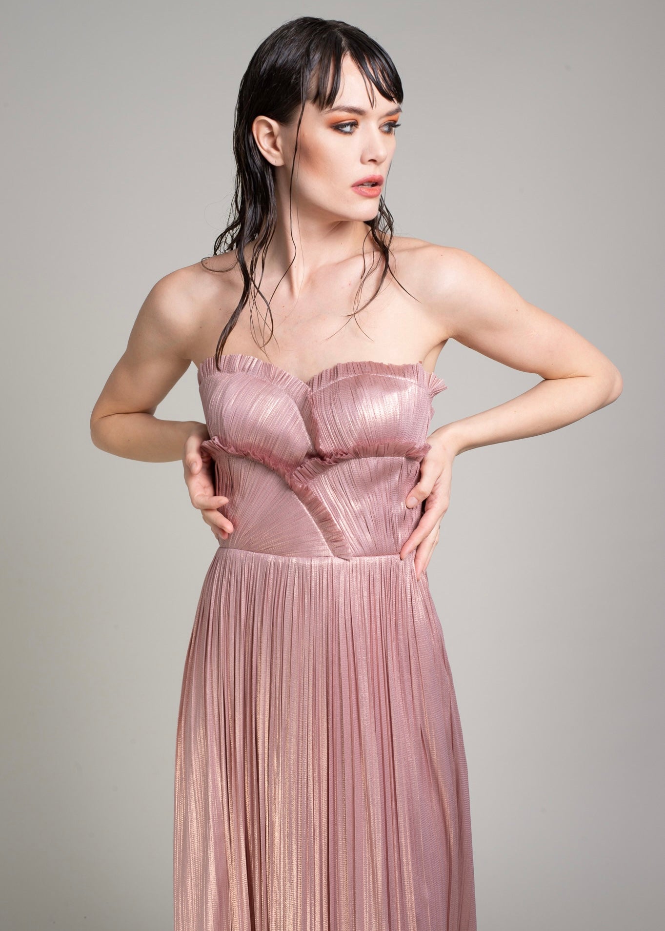 Rochie Tulle Mătase Peliculizat ROZAMARINA