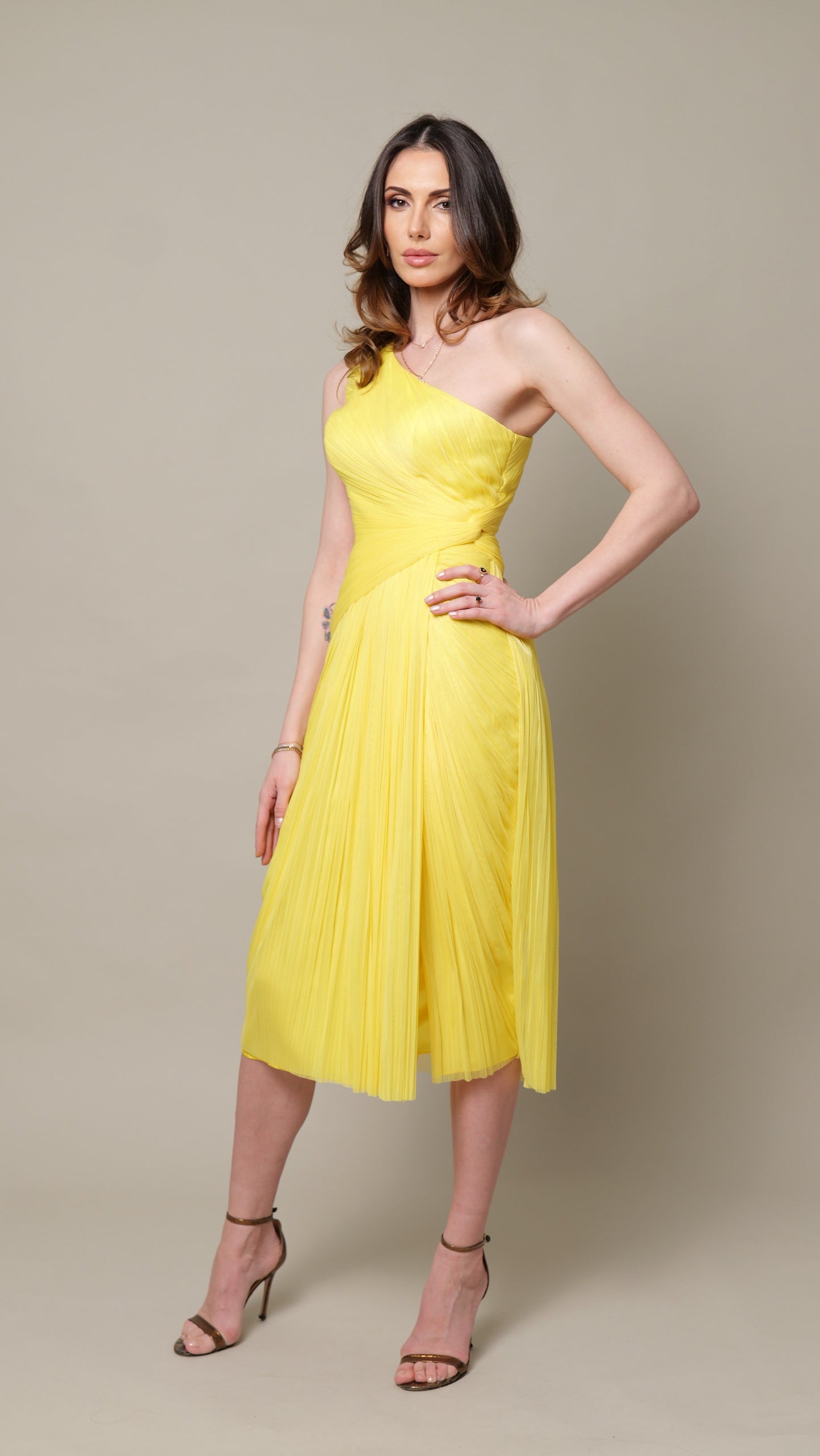 Rochie midi Tulle Bumbac RAISA
