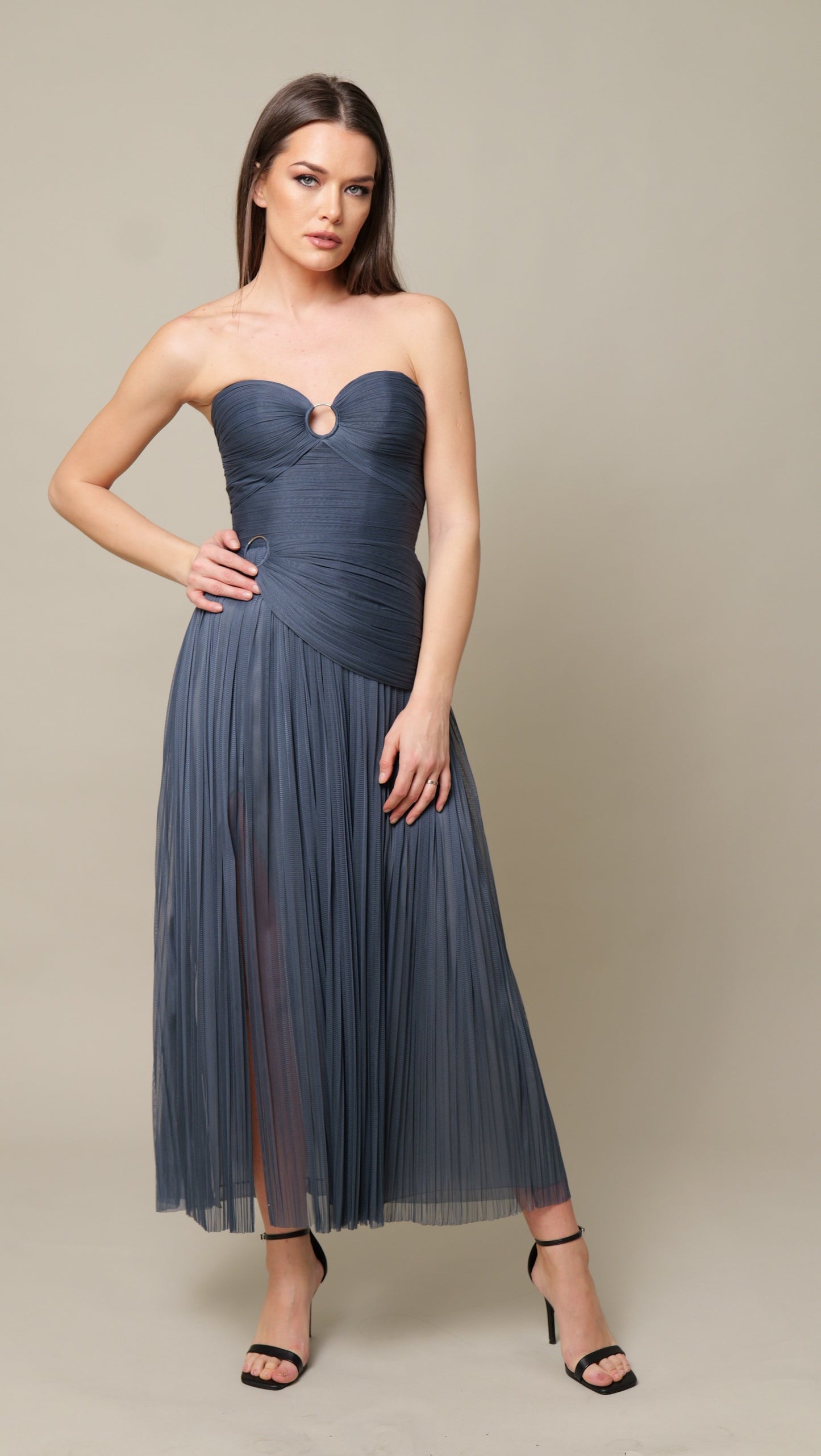 Rochie midi Tulle Bumbac HELENA