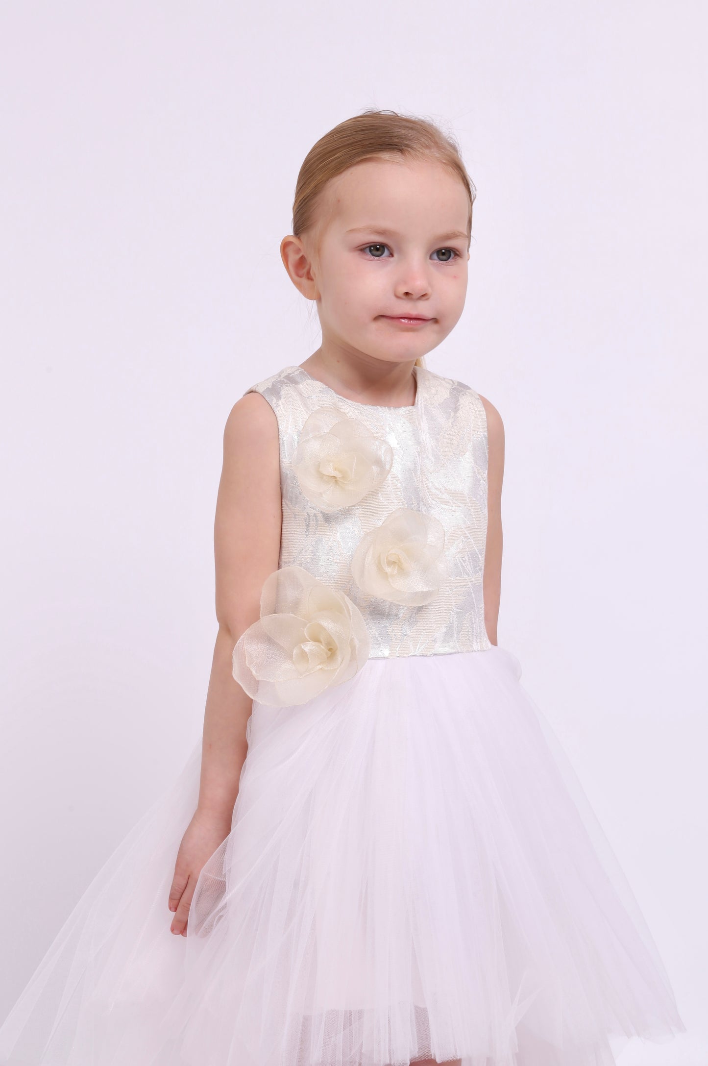 Rochie Brocart Matase Flower of Love