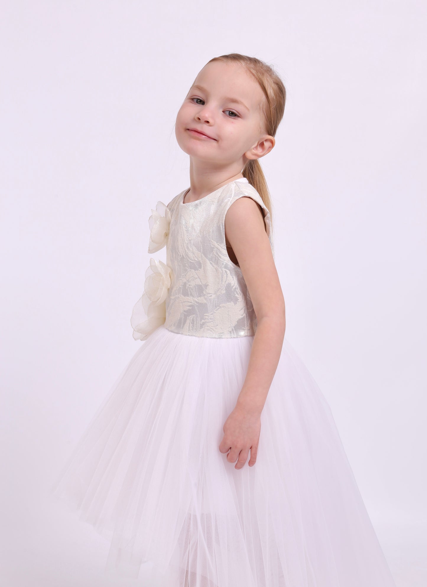 Rochie Brocart Matase Flower of Love