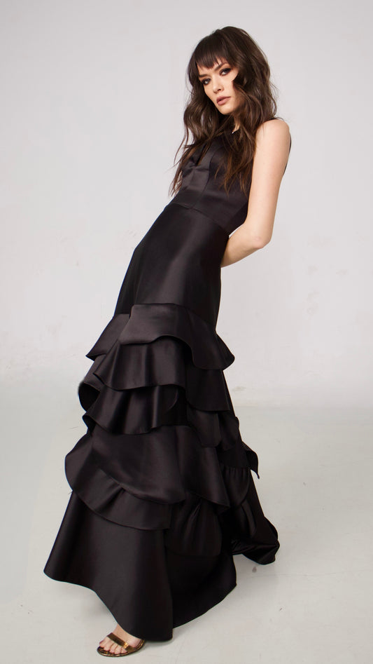 Rochie lunga tafta ROXEVA