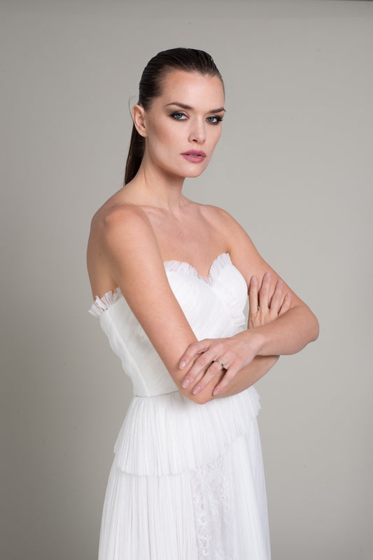 Rochie scurta Tulle Bumbac PERLLA