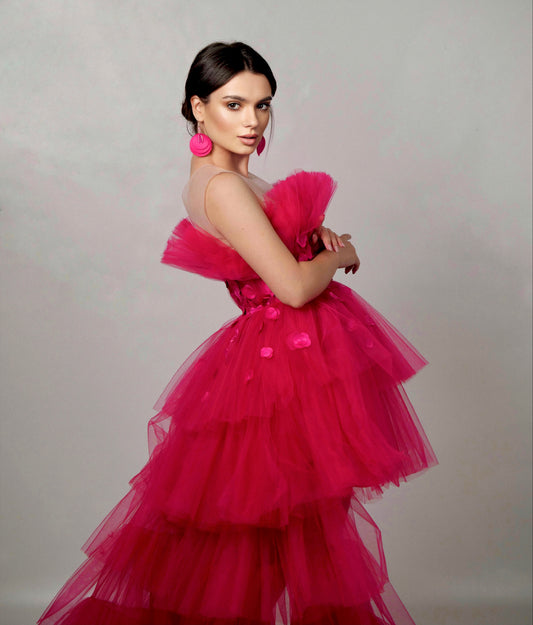 Rochie Couture THE GRAND FUCSIA ROYAL