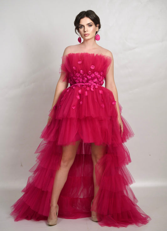 Rochie Couture THE GRAND FUCSIA ROYAL